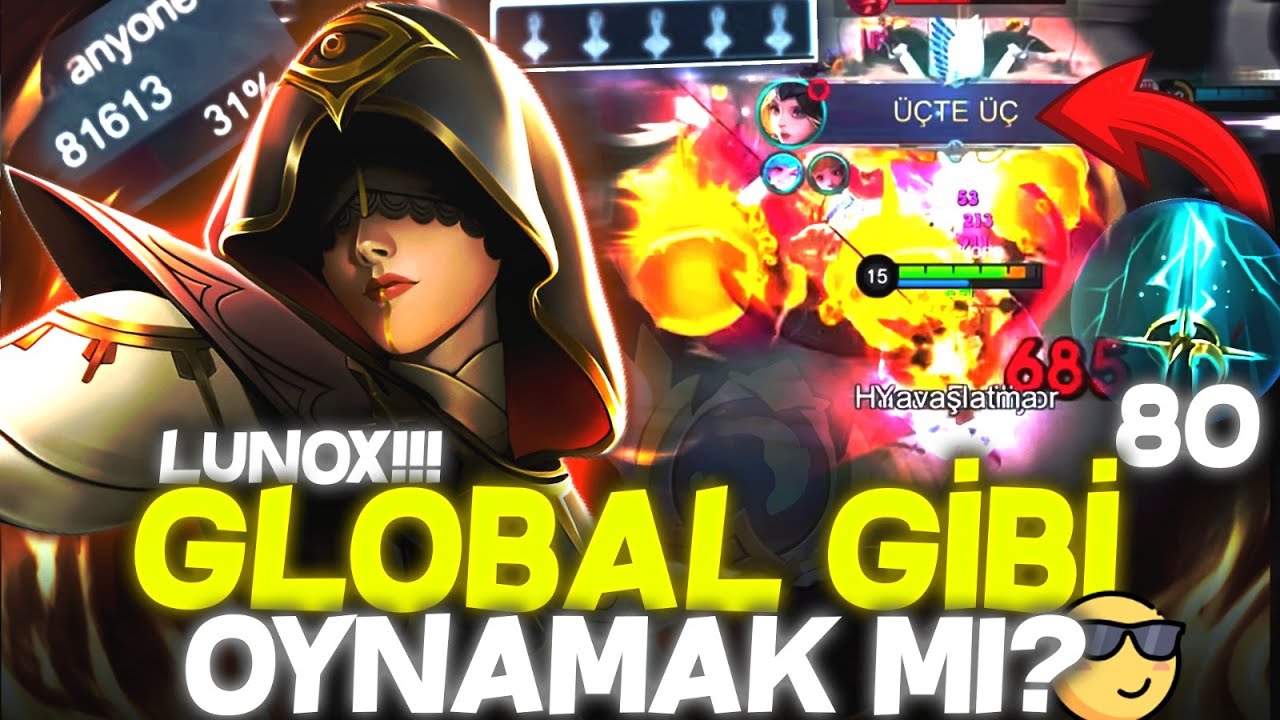 HER HEROYU GLOBAL GİBİ OYNAMAK NASIL HİSSETTİRİYOR ? Lunox - Mobile Legends