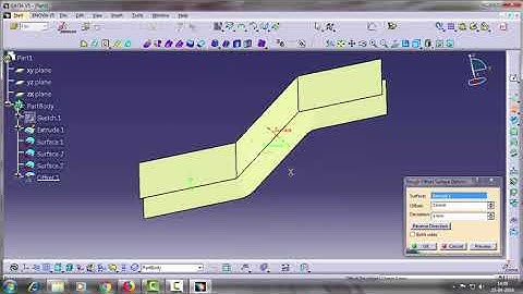 Catia V5..Surface Tutorial......How To Use "Rough Offset " Tool .