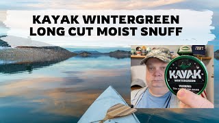 Kayak Wintergreen Long Cut Moist Snuff Review
