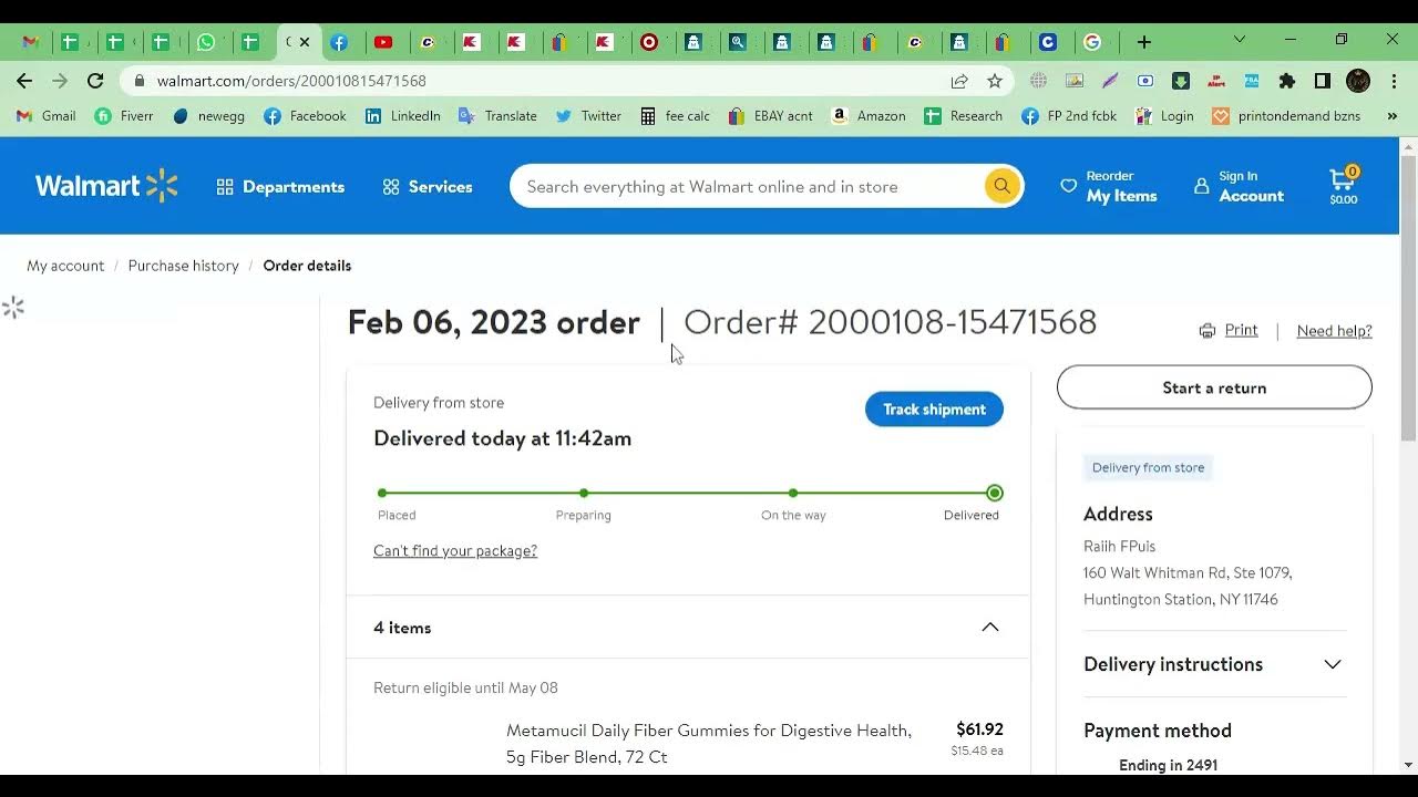 How to check order status on Walmart Walmart order kaisy check kren