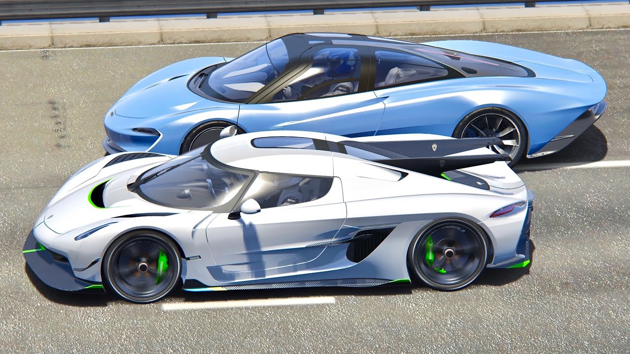 Koenigsegg Jesko Absolut vs McLaren Speedtail - Drag Race 20 KM - YouTube