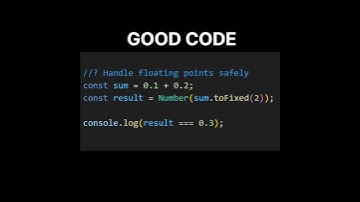 Floating Point Bug in JS | JavaScript Best Practices #shorts #javascript