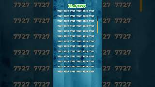Can you find 7277? #puzzle #brainteaser #numberchallenge #shorts