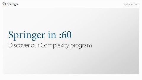Springer in :60 - Complexity