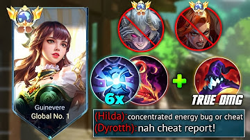 GUINEVERE NEW PERFECT TRUE DAMAGE BUILD TO EASILY DOMINATE OVERPOWERED ENEMIES!!💯 (MUST TRY)