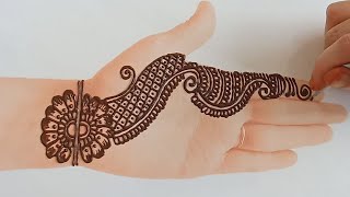 Beautiful simple arabic henna mehndi design - tattoo screenshot 2