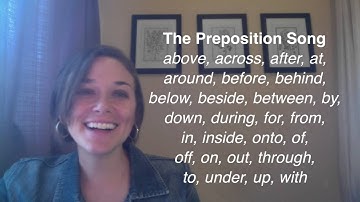 What is a preposition? Listen to the preposition song!