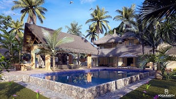 LUMION 9 RENDERING TUTORIALS #32 POOL VILLA