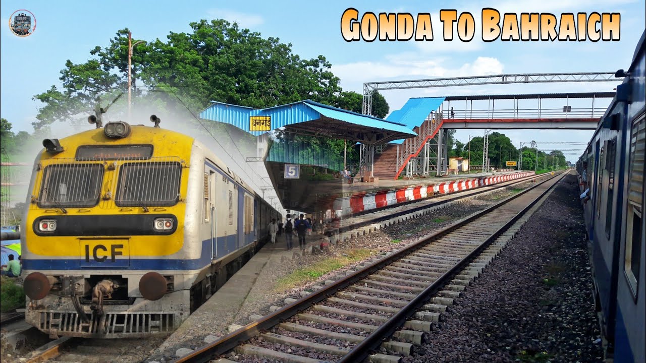 Gonda To Bahraich DEMU Train Journey through Beautiful Green Land | August 30,2021