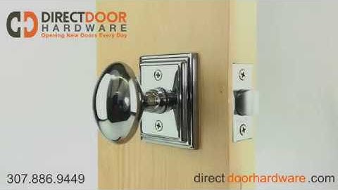 Emtek Egg Knob with Wilshire Rosette in Polished Chrome