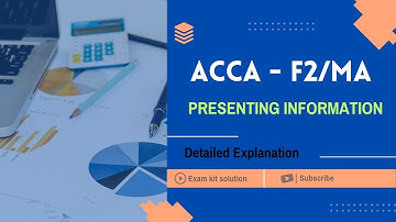 ACCA F2/MA | PRESENTING INFORMATION | EXAM KIT SOLUTION | DETAILED EXPLANATION |