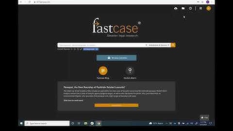 Searching for Statutes: Casemaker 4 to Fastcase