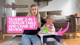Mom Reviews Montessori Style Toddler Table & Chair Set from Amazon by Mariah Knight 80 views 1 month ago 1 minute, 42 seconds