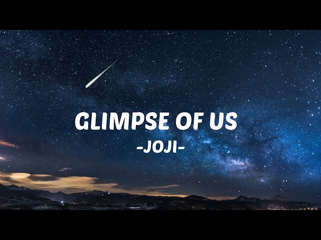 Glimpse Of Us - Joji | Cover Lyric Video| (By Trisyia Azman) class=