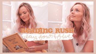 READING RUSH DAY 4 & 5 | dying my hair, building a magical reading fort