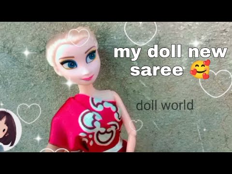 my Barbie doll new saree 🥰❤️doll world ❤️