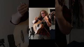 Bowing Guitar Demo #shorts (with a violin bow)