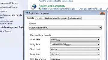 How to Change windows 7 region and language format to English (Australia)