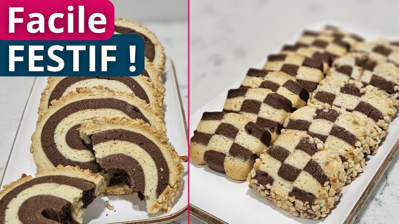 Biscuits spirale & damier faciles et trop bons !