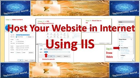 How to Create and Host Website using IIS