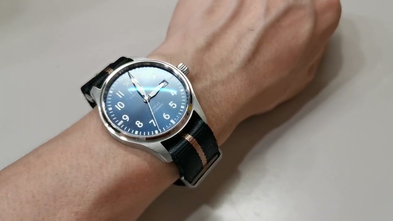 IWC MARK XX 【NATO STRAP】(Black ＆Light Brown)