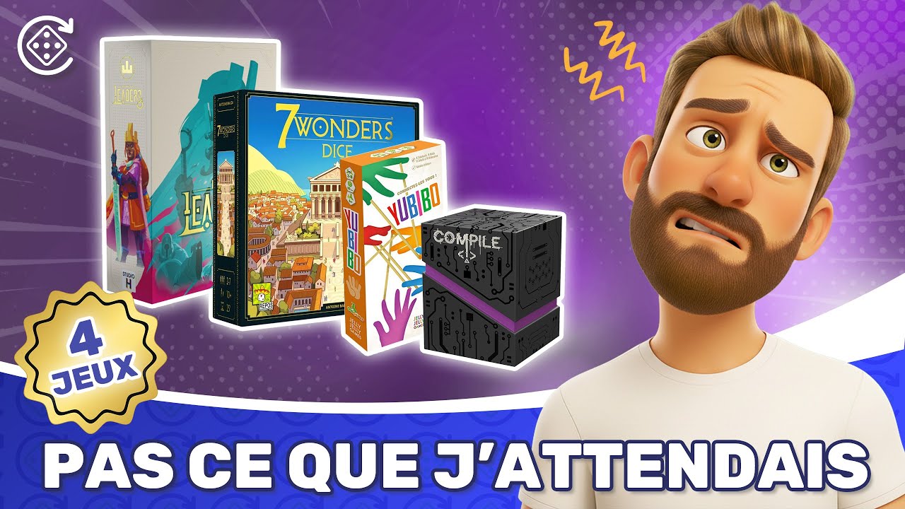 JE JOUE À QUOI ? 4 JEUX DE SOCIÉTÉ dont 1 DÉCEPTION !