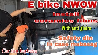 How to tint windshield of e bike nwow?