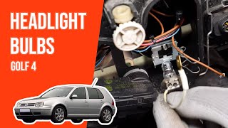 How to replace the headlight bulbs Golf mk4 💡