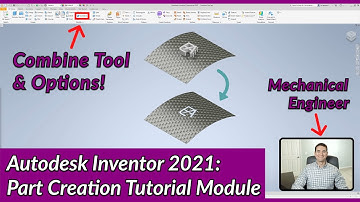 Combine Tool and Options - Autodesk Inventor Part Tutorial | Autodesk Inventor 2021 IN DEPTH