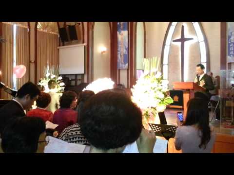 2012年9月22日宜貞&王維訂婚感恩禮拜-(新人進場)