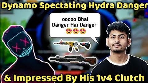 Dynamo Spectating Hydra Danger & Impressed By His 1v4 Clutch 😍🔥👹😵👺 KSR GEMING