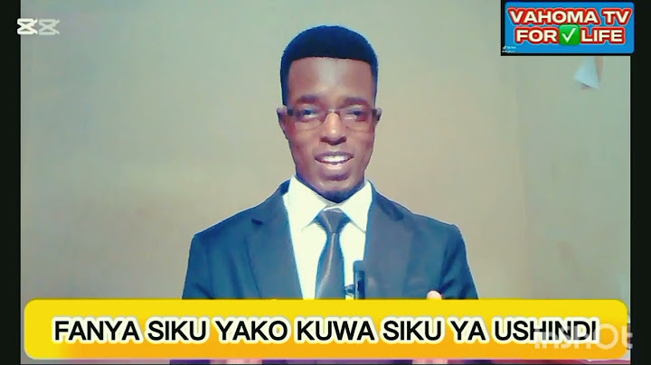 FANIKISHA MALENGO/ NDOTO YAKO: KWA KUFANYA KILA SIKU YAKO KUWA SIKU YA USHINDI