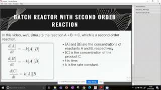 Simulate a Batch Reactor using Python Code! |Simple Explanation | Hands-on Practice