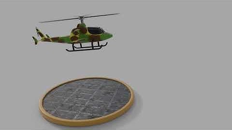 Helicopter animation in Blender