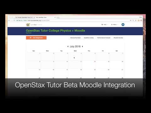 How to integrate OpenStax Tutor with your Moodle course