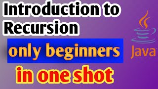 Recursion the most difficult topic for beginners | java recursion isc class11 recursion@padhaikrlo