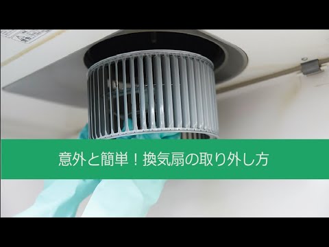 換気扇掃除 意外と簡単 換気扇の取り外し方 Lidea Youtube