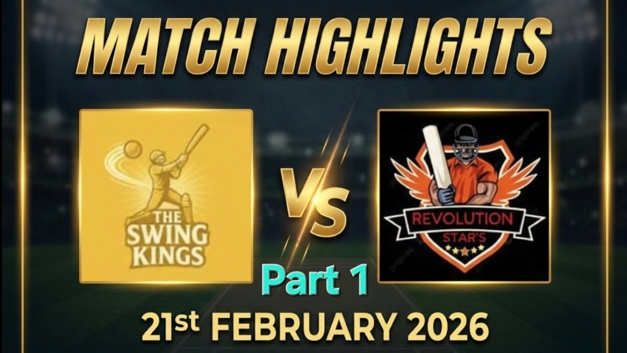 THE SWING KINGS VS. REVOLUTION STARS XI ☆ 21st FEBRUARY 2026 ☆ 1st INNINGS ☆ LEAGUE MATCH ☆