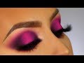 Neon Pink halo eyeshadow tutorial