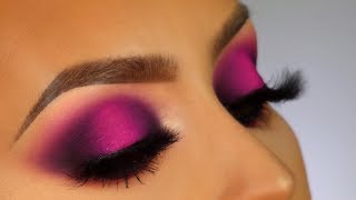 Neon Pink halo eyeshadow tutorial