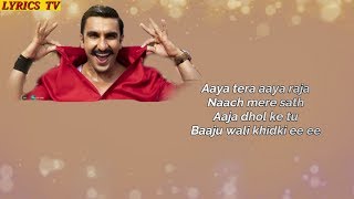 SIMMBA Aala Re Aala Lyrics VIDEO  Ranveer Singh, Sara Ali Khan  Tanish  Upload by  Lyrics TV