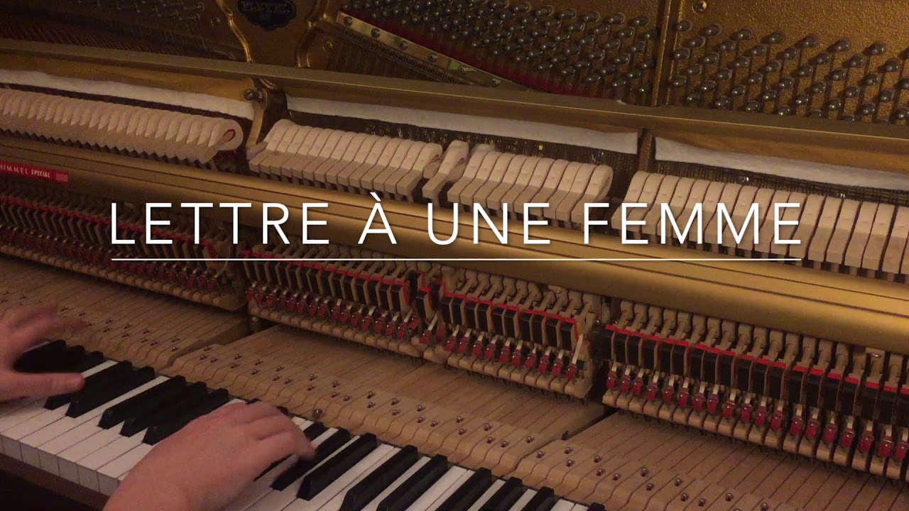 LETTRE A UNE FEMME (NINHO) - PIANO COVER - CÉLESTUDIO - YouTube