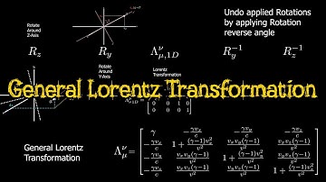 Derivation of General Lorentz Transformation with Rotation Matrix