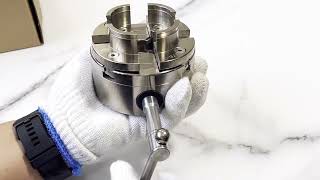 4- 100mm Chrome Plated Scroll Chuck M33 1- M18 Woodworking Turning Tools Accessories 4 Jaw Self Cen