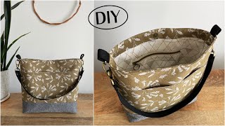 VERA SLOUCH BAG ~ easy to sew, stylish tote. #sotakhandmade #diy #learntosew #totebag #handmadebag