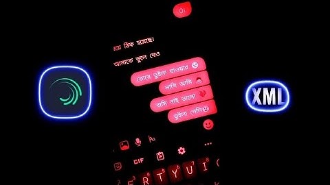 Messenger chat lyrics video Alight motion XML File |SAVAGE ASHIK