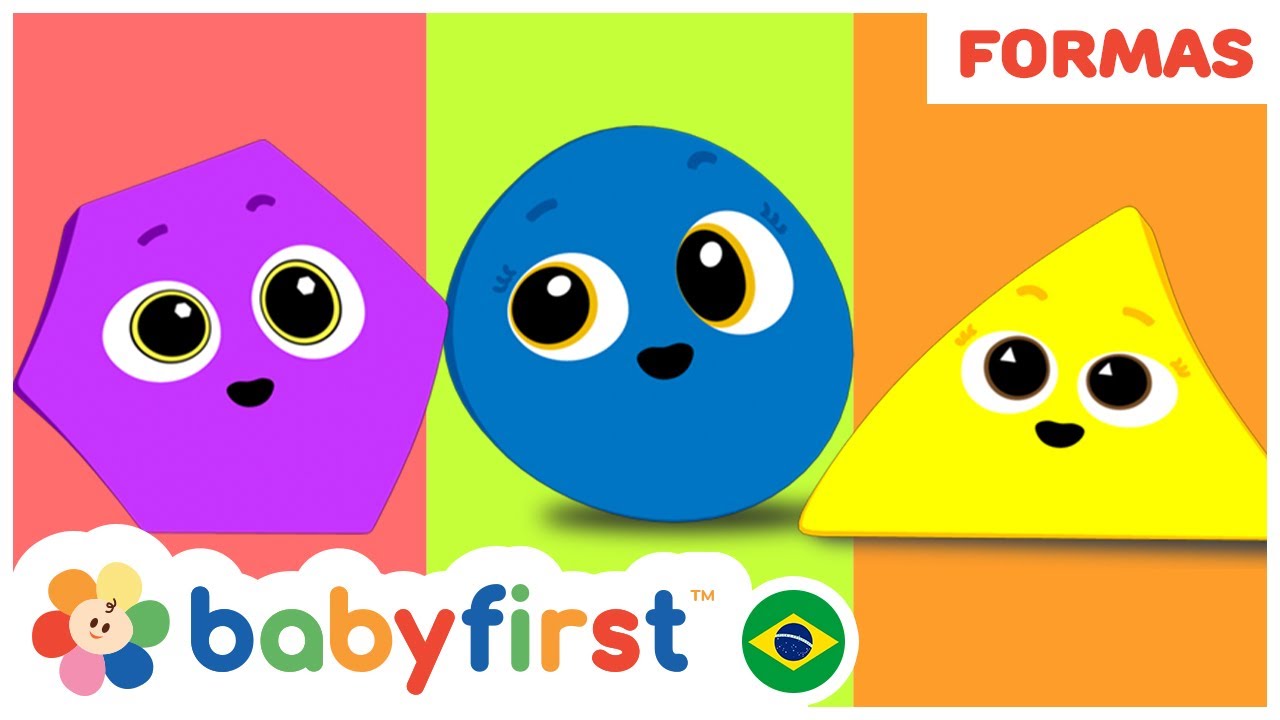 Desenhos Educativos | Aprenda as cores e as formas geometricas |Escola das formas |BabyFirst Brasil