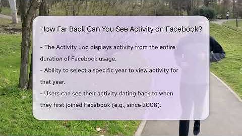 How Far Back Can You See Activity on Facebook? - Everyday-Networking