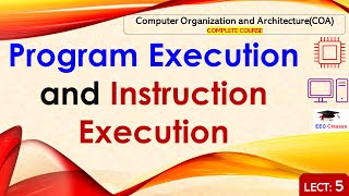 L5: Program Execution & Instruction Execution | Computer Organization & Architecture Lectures Hindi