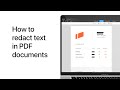 How to redact a PDF on Mac